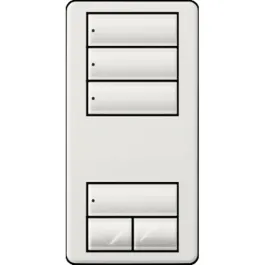 Lutron RadioRA 2 seeTouch Wall-Mount Designer Keypad - 3 Scene w/ Raise-Lower - Snow
