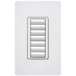 Lutron RadioRA 2 seeTouch Wall-Mount Designer Keypad - 7 Button - Almond
