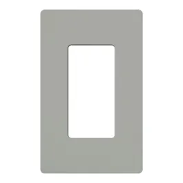 Lutron Claro Screwless Designer Wallplate - 1 Gang - Gray