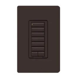 Lutron RadioRA 2 seeTouch CL Hybrid Keypad - 6 Button w/ Raise-Lower - Brown