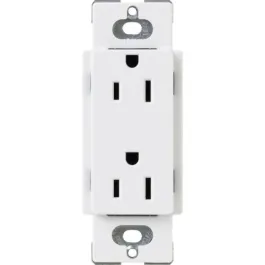 Lutron Claro 15A Tamper Resistant Receptacle - White