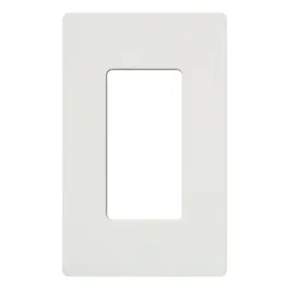 Lutron Claro Screwless Designer Wallplate - 1 Gang - Snow