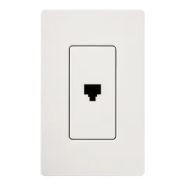 Lutron Claro Phone Jack - White
