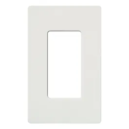 Lutron Claro Screwless Designer Wallplate - 1 Gang - White