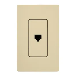 Lutron Claro Phone Jack - Ivory