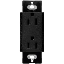 Lutron Claro 15A Receptacle - Midnight