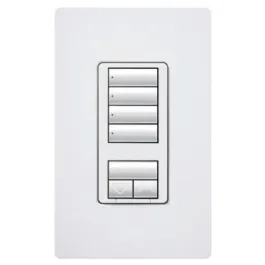 Lutron RadioRA 2 seeTouch Wall-Mount CL Hybrid Keypad - 4 Scene w/ Raise-Lower - Black