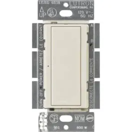 Lutron Maestro Multi-Location Switch - 120V - Light Almond