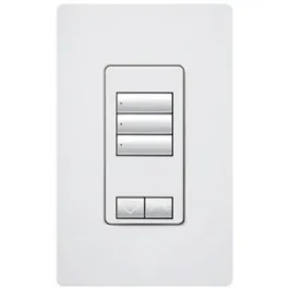 Lutron RadioRA 2 seeTouch Wall-Mount Designer Keypad - 3 Button w/ Raise-Lower - Taupe