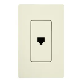 Lutron Claro Phone Jack - Biscuit
