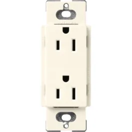 Lutron Claro 15A Receptacle - Biscuit