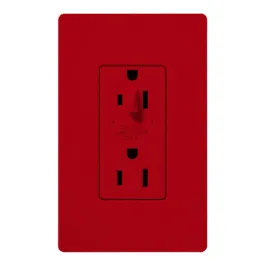 Lutron Claro 15A Tamper Resistant Receptacle - Half Dimming - Hot