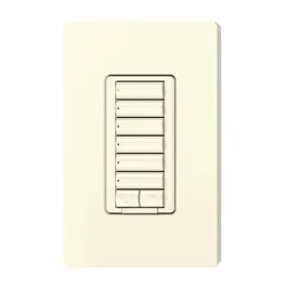Lutron RadioRA 2 seeTouch CL Hybrid Keypad - 6 Button w/ Raise-Lower - Light Almond