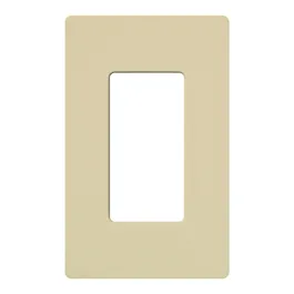 Lutron Claro Screwless Designer Wallplate - 1 Gang - Ivory