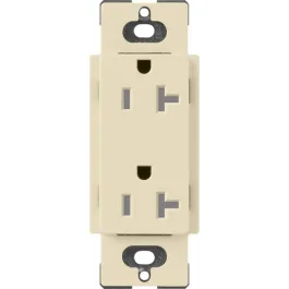 Lutron Claro 20A Tamper Resistant Receptacle - Sand
