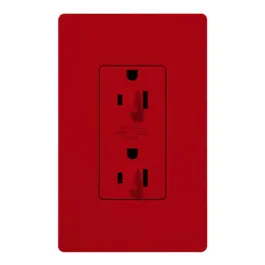 Lutron Claro 15A Tamper Resistant Receptacle - Dual Dimming - Hot