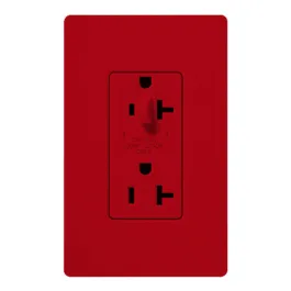 Lutron Claro 20A Tamper Resistant Receptacle - Half Dimming - Hot
