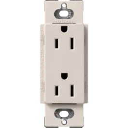 Lutron Claro 15A Receptacle - Taupe