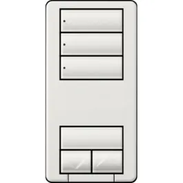 Lutron RadioRA 2 seeTouch Wall-Mount CL Hybrid Keypad - 3 Scene w/ Raise-Lower - Snow
