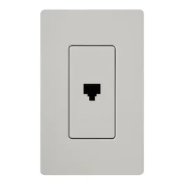 Lutron Claro Phone Jack - Palladium