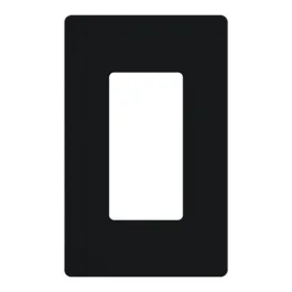 Lutron Claro Screwless Designer Wallplate - 1 Gang - Black