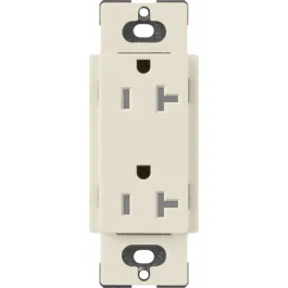Lutron Claro 20A Tamper Resistant Receptacle - Pumice