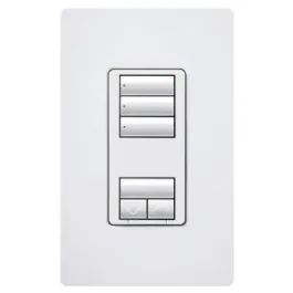 Lutron RadioRA 2 seeTouch Wall-Mount CL Hybrid Keypad - 3 Scene w/ Raise-Lower - Hot