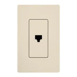 Lutron Claro Phone Jack - Light Almond