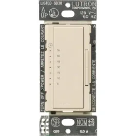 Lutron Maestro Countdown Timer - Multi-Location - Light Almond