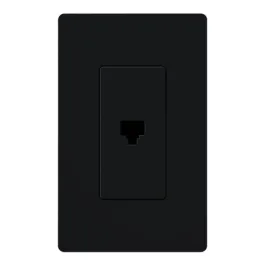 Lutron Claro Phone Jack - Midnight