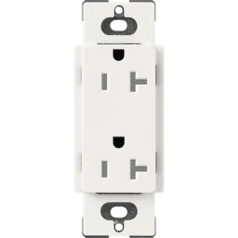 Lutron Claro 20A Tamper Resistant Receptacle - Architectural White