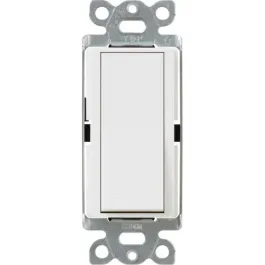Lutron Claro Single-Pole Switch with Nightlight - 15A - White