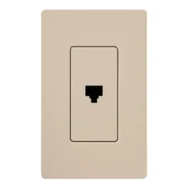 Lutron Claro Phone Jack - Taupe