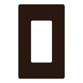 Lutron Claro Screwless Designer Wallplate - 1 Gang - Brown