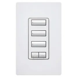 Lutron RadioRA 2 seeTouch Wall-Mount CL Hybrid Keypad - 3-Button w/ Raise-Lower - Hot