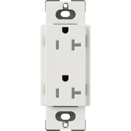 Lutron Claro 20A Tamper Resistant Receptacle - Lunar Gray