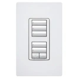 Lutron RadioRA 2 seeTouch Wall-Mount CL Hybrid Keypad - Dual-Group w/ Raise-Lower - Brown