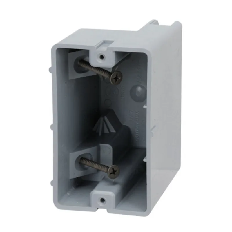 Switch/Outlet Box, 1-Gang, 3-1/4" Deep, Non-Metallic