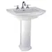 Mansfield 329010040 Barrett Vitreous China Pedestal 8-3/4 x 26-5/16 in REPLACEMENT MPN