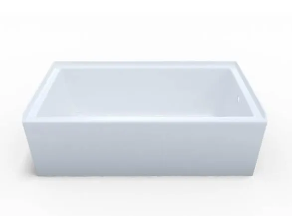 Mansfield 6619 LH WH 3660 TFS Pro-Fit Bathtub Soaker 60 in L x 35-3/4 in W