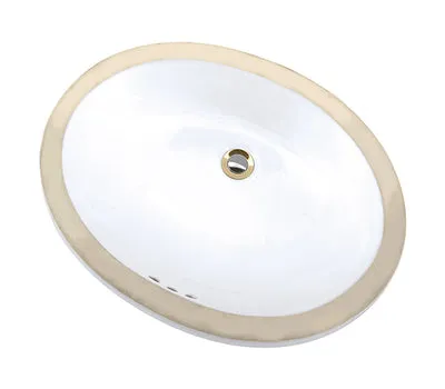 MANSFIELD 217014370 Oval Undercounter Lavatory Power Biscuit