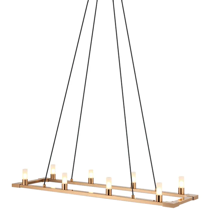 Cascadian 8 Light 10 inch Aged Gold Brass Chandelier Ceiling Light
