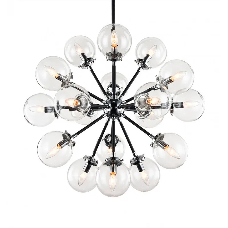 Soleil 18 Light 31.7 inch Chrome Chandelier Ceiling Light in Chrome and Clear