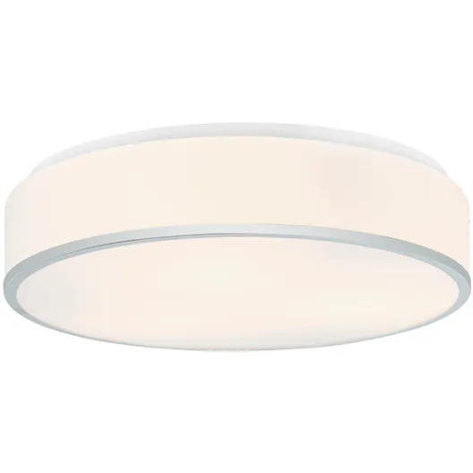 Echo LED 14.25 inch Chrome Flush Mount Ceiling Light