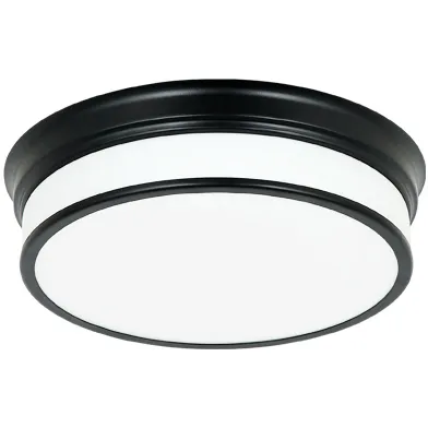 Navo LED 10 inch Black Flush Mount Ceiling Light