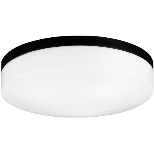 Xenon LED 14 inch Black Flush Mount Ceiling Light