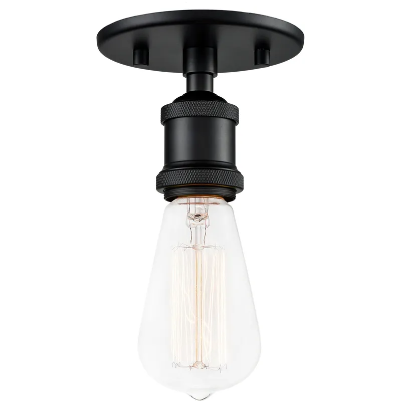 Bulstrode's Workshop 1 Light 4.75 inch Black Flush Mount Ceiling Light