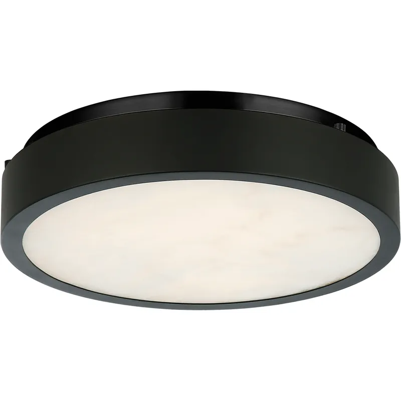 Marblestone LED 11 inch Matte Black Flush Mount Ceiling Light