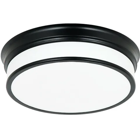 Navo LED 14 inch Black Flush Mount Ceiling Light