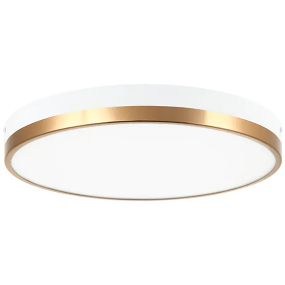 Tone LED 16 inch White and Aged Gold Brass Flush Mount Ceiling Light